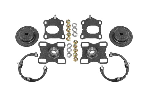 BMR 11- 14 Ford Mustang / Shelby GT500 Caster Camber Plates - Black Hammertone BMR Suspension Shock Mounts & Camber Plates