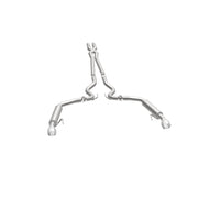 MagnaFlow Cat Back, SS, 2.5in, Competition, Dual Split Polished 4.5in Tips 2015 Ford Mustang V6 3.7L Magnaflow Catback