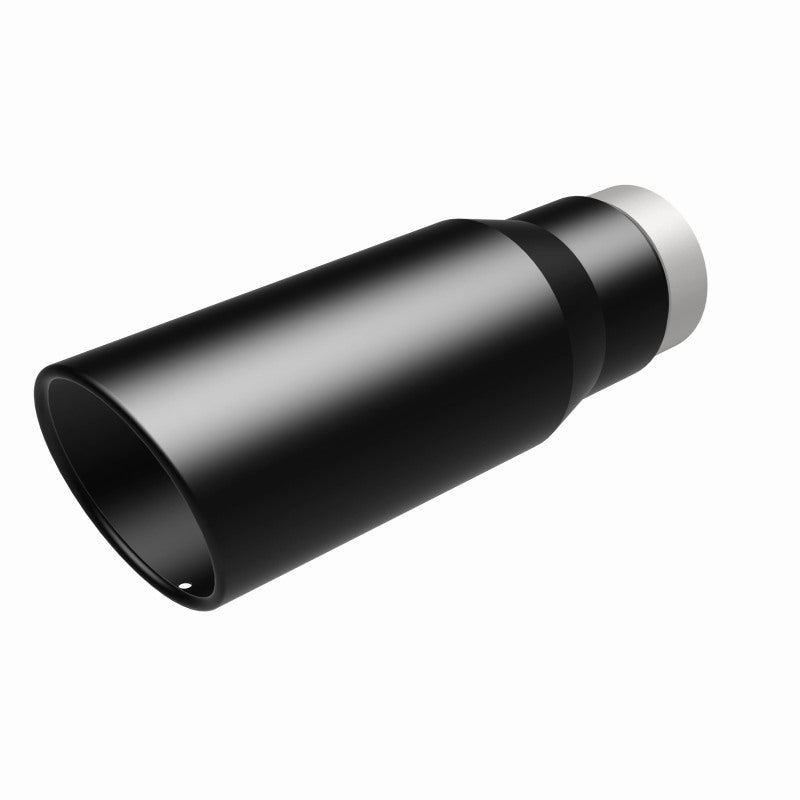 MagnaFlow Tip Stainless Black Coated Single Wall Round Single Outlet 5in Dia 3.5in Inlet 14.5in L Magnaflow Catalytic Converter Universal