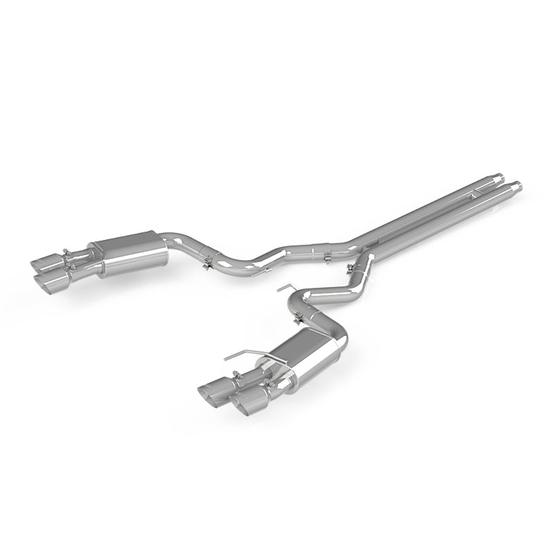 MBRP 18-19 Ford Mustang GT 5.0 3in Dual Split Rear AL Cat Back w/ Quad 4.0in Dual Wall Tips MBRP Catback