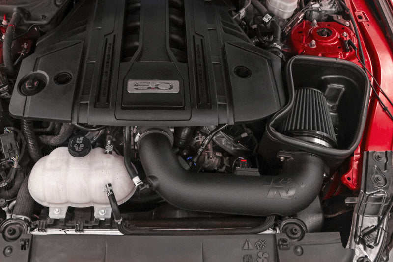 K&N 18-23 Ford Mustang GT 5.0L V8 F/I DRYFLOW Performance Air Intake System K&N Engineering Cold Air Intakes