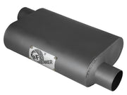 aFe Scorpion Replacement Alum Steel Muffler 2-1/2in In/Out Baffled Offset/Offset 13inL x10inW x4inH aFe Catback