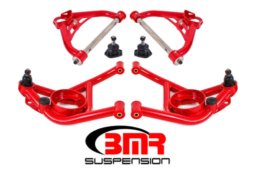 BMR 70-81 2nd Gen F-Body Upper And Lower A-Arm Kit - Red BMR Suspension Control Arms