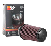 K&N Universal Rubber Filter 4inch FLG / 6inch OD-B / 4-5/8inch OD-T / 9inch H K&N Engineering Air Filters - Universal Fit