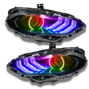 Oracle 18-21 Ford Mustang Dynamic DRL w/ Halo Kit & Sequential Turn Signal - ColorSHIFT ORACLE Lighting Headlights