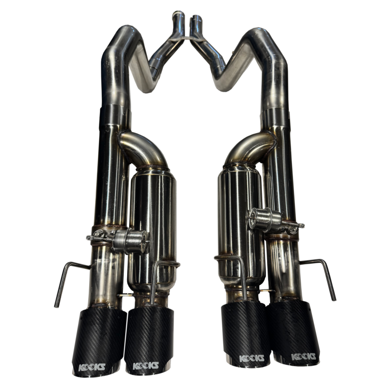 Kooks 09-13 Chevrolet Corvette Z06/ZR1 3in. Valved Axle-Back Exhaust w/ SS Tips Kooks Headers Axle Back