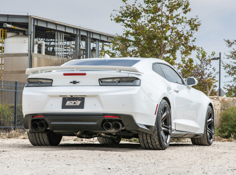 Borla 17-18 Chevrolet Camaro ZL1 6.2L V8 S Type Catback Exhaust w/ Dual Mode Valves CF Black Anod Borla Catback