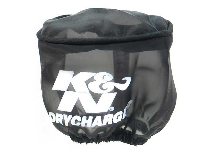 K&N Drycharger Wrap Black 3in W 4in L Closed Top K&N Engineering Pre-Filters