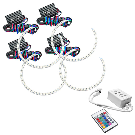 Oracle Ford F250/350 11-16 Halo Kit (Round Ring Design) - ColorSHIFT w/ Simple Controller ORACLE Lighting Headlights