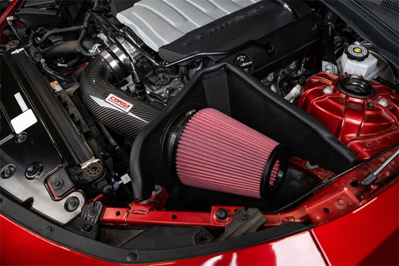 Corsa 16-24 Chevrolet Camaro SS 6.2L V8 Carbon Fiber Open Element Air Intake - Dry CORSA Performance Cold Air Intakes