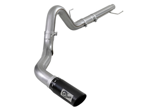 aFe Large Bore-HD 4in 409 SS DPF-Back Exh 18-19 Ford F-150 V6-3.0L (td) w/ Black Tip aFe DPF Back