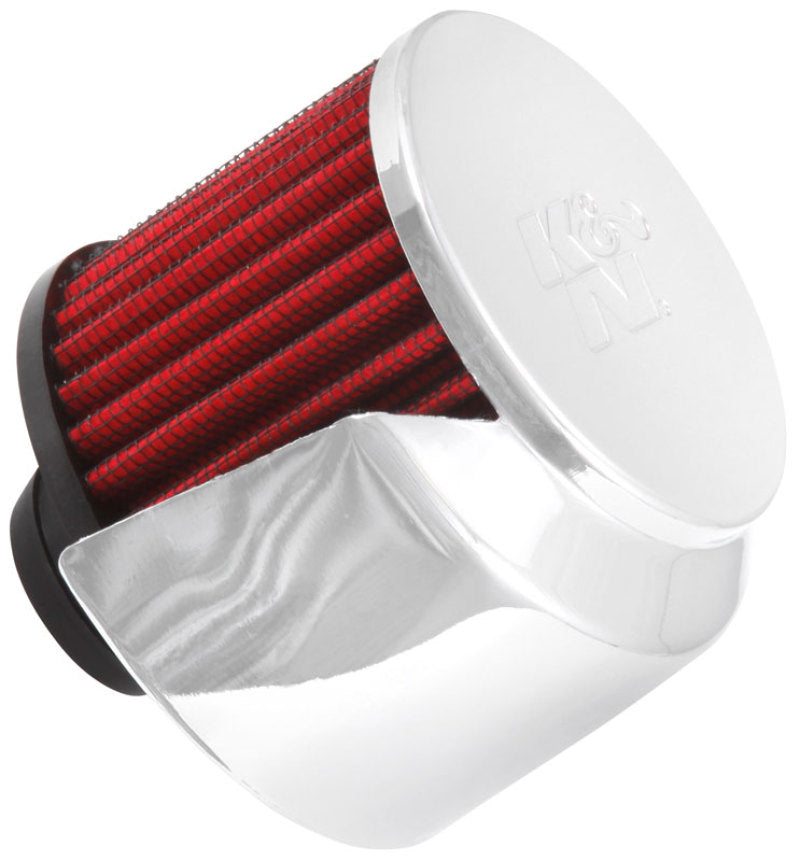K&N 1in Flange L x 3in OD x 2.5in Height Clamp On Crankcase Vent Filter K&N Engineering Air Filters - Universal Fit
