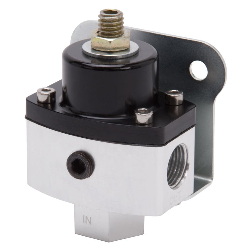 Edelbrock Fuel Pressure Regulator 4-1/2 to 9 PSI Satin Finish Edelbrock Fuel Pressure Regulators