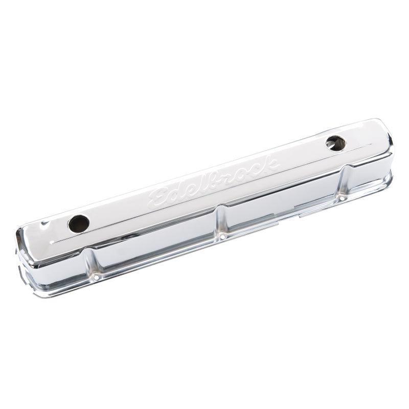 Edelbrock Valve Cover Signature Series Chevrolet 1962-2001 194-292 CI Inline 6 Chrome Edelbrock Valve Covers