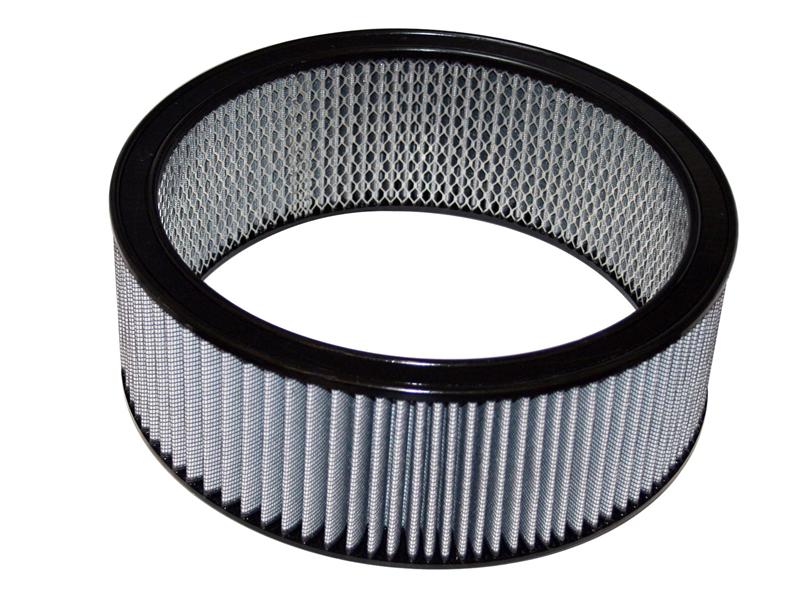 aFe MagnumFLOW Air Filters Round Racing P5R A/F Chrome Assy 14x3: Blk/Blue