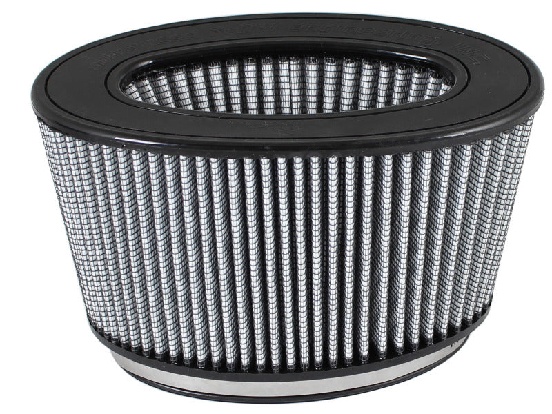 aFe Magnum FLOW Pro DRY S Air Filter 7x3in F 8-1/4x 4-1/4in B 9-1/4x5-1/4in T 5in H aFe Air Filters - Universal Fit