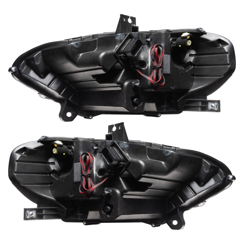Oracle Lighting 18-23 Ford Mustang Dynamic ColorSHIFT LED Headlights - Black Series ORACLE Lighting Headlights