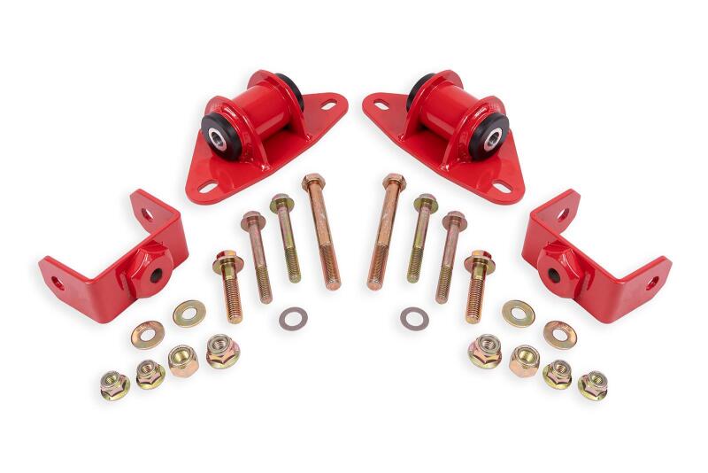 BMR 14-19 Chevrolet Corvette Motor Mount Kit - Red BMR Suspension Engine Mounts