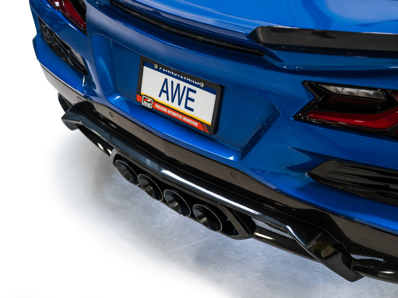 AWE 2023 C8 Corvette Z06 SwitchPath Cat-Back Exhaust - Diamond Black Tips AWE Tuning Catback
