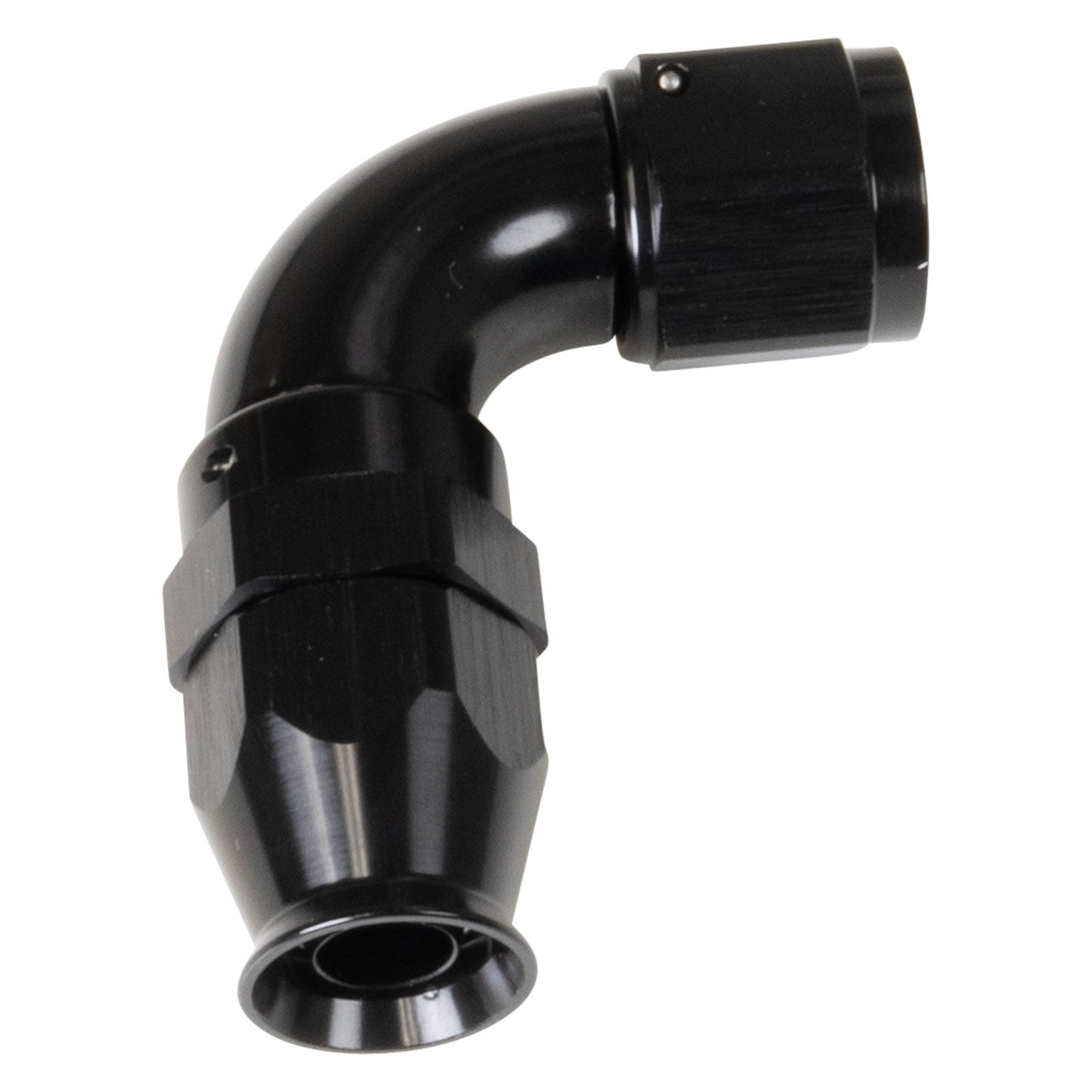 8 AN Pro PTFE 90 Degree Swivel Hose End With Black Finish RUSSELL Autoparts