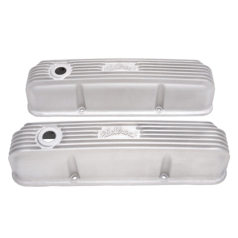 Edelbrock Valve Cover Classic Series Ford 1958-1976 FE V8 Satin Edelbrock Valve Covers