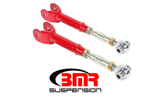 BMR 16-17 6th Gen Camaro Lower Trailing Arms w/ On-Car Adj. Rod Ends - Red BMR Suspension Suspension Arms & Components