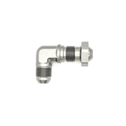DeatschWerks 8AN Male Flare To 8AN Male Flare Bulkhead Adapter 90-Degree (Incl. Nut) DeatschWerks Fittings
