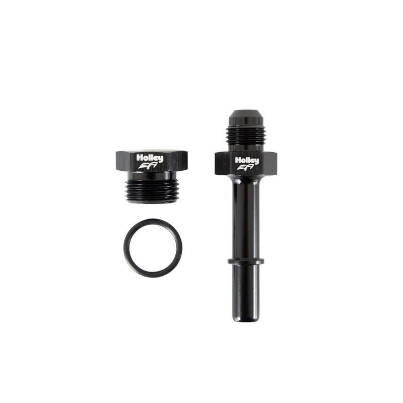 Fuel Rail Adapter Fitting -6AN to GM Quick-Connect Holley EFI Autoparts