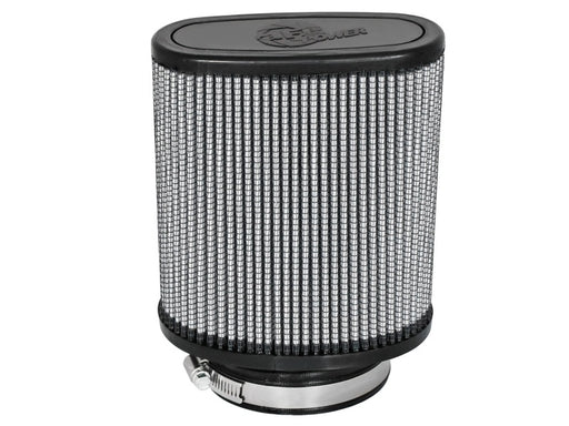 aFe Magnum FLOW Pro DRY S Universal Air Filter 3.5in Flange 5.75x5in Base 6x2.75in Top 6.5in Height aFe Air Filters - Universal Fit