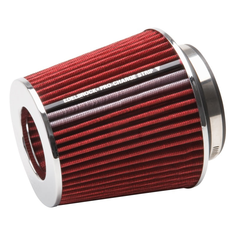 Edelbrock Air Filter Pro-Flo Series Conical 6 7In Tall Red/Chrome Edelbrock Air Filters - Universal Fit