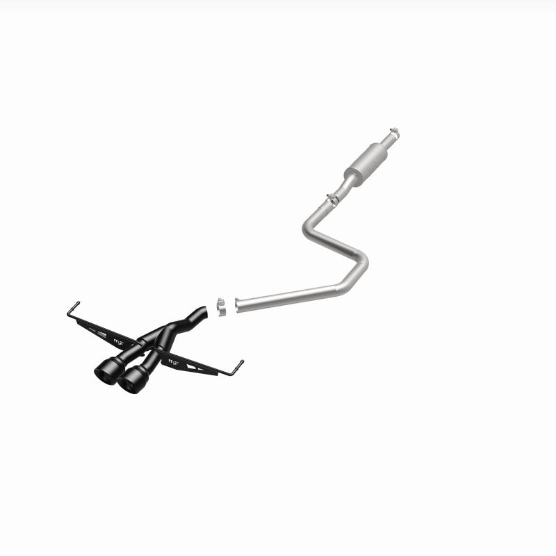 MagnaFlow 2019 Hyundai Veloster 1.6L 2.5in Center Exit Stainless Steel Cat-Back Exhaust w/Blk Tips