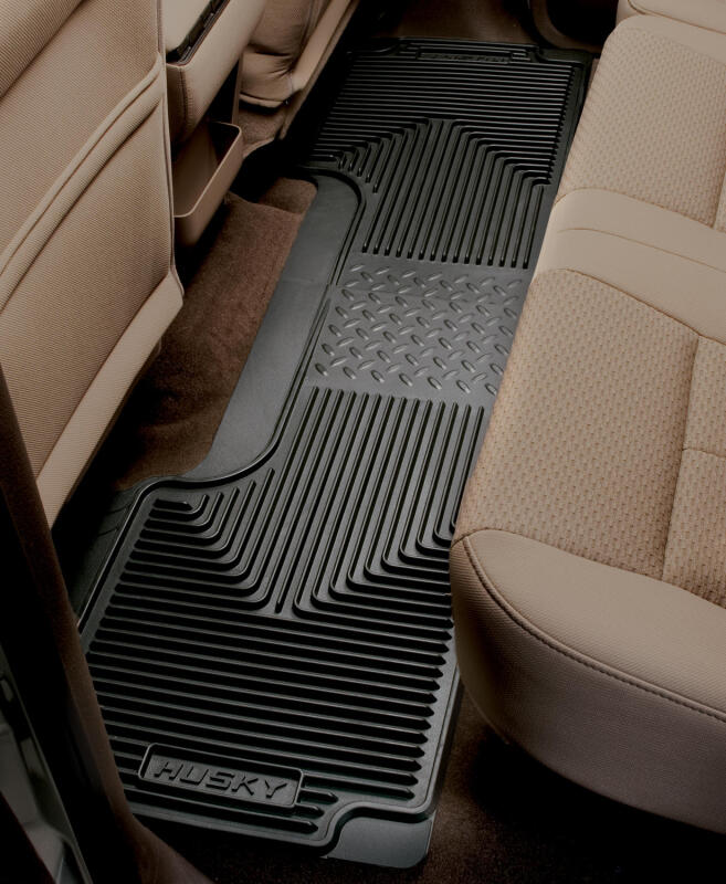 Husky Liners 80-12 Ford F-150/00-05 Ford Excursion Heavy Duty Black 2nd Row Floor Mats Husky Liners Floor Mats - Rubber