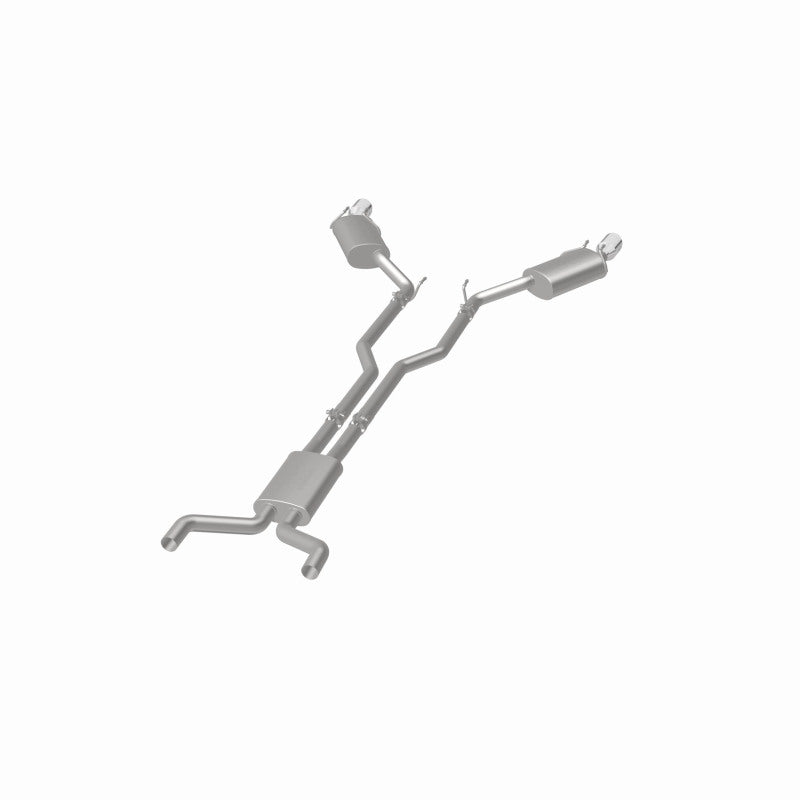 MagnaFlow Cat-Back Stainless Dual Split Rear Exit 4in Polished Tips 11-15 Chevy Camaro 3.6L V6 Magnaflow Catback