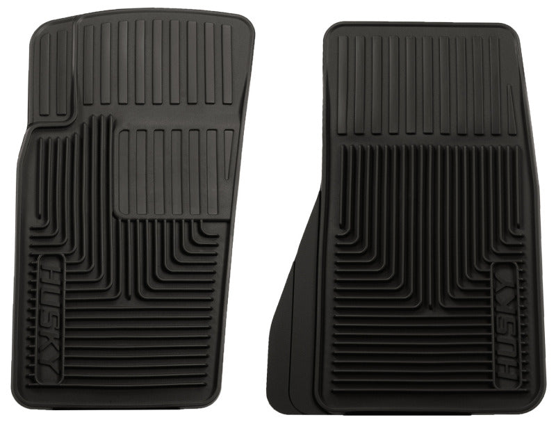 Husky Liners 07-11 Jeep Wrangler (Base/Unlimited)/02-07 Liberty Heavy Duty Black Front Floor Mats Husky Liners Floor Mats - Rubber