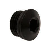 DeatschWerks 6AN ORB Male Plug Low Profile Internal Allen/Hex (Incl O-Ring) - Anodized Matte Black DeatschWerks Fitting Caps