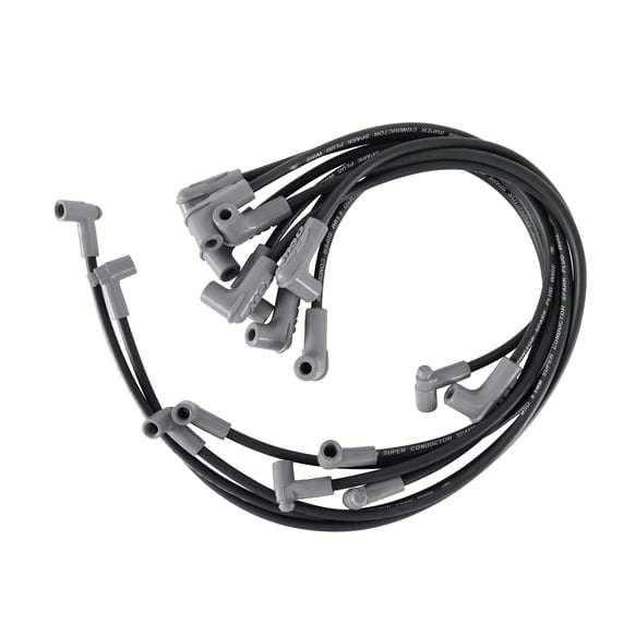 Black Super Conductor SB Chevy for use with Low Profile Distributor 31243 MSD Autoparts