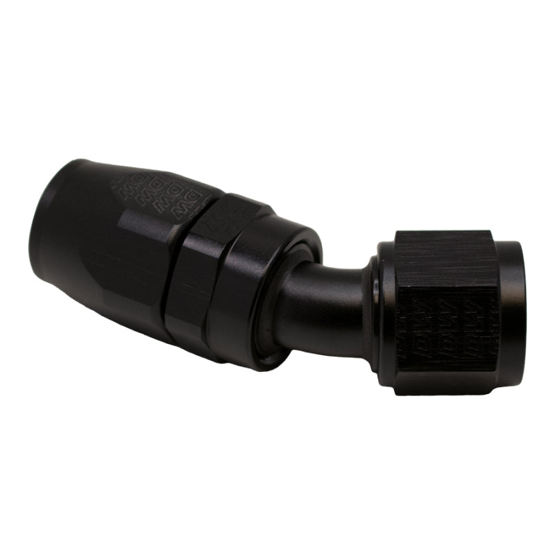 DeatschWerks 10AN Female Flare Swivel 30-Degreehose End CPE - Anodized Matte Black DeatschWerks Fittings