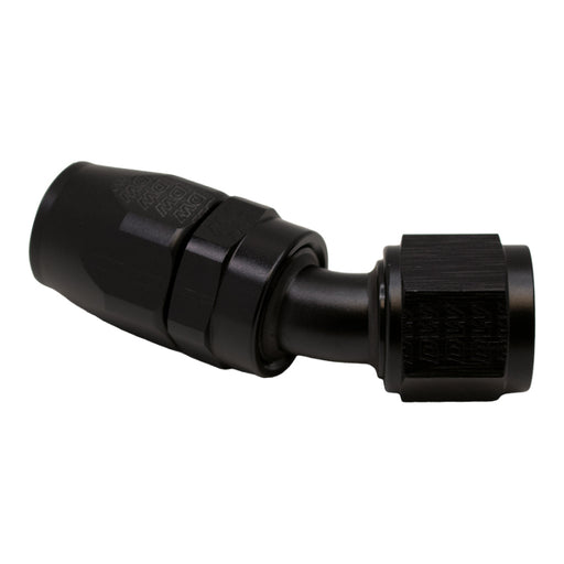 DeatschWerks 10AN Female Flare Swivel 30-Degreehose End CPE - Anodized Matte Black DeatschWerks Fittings