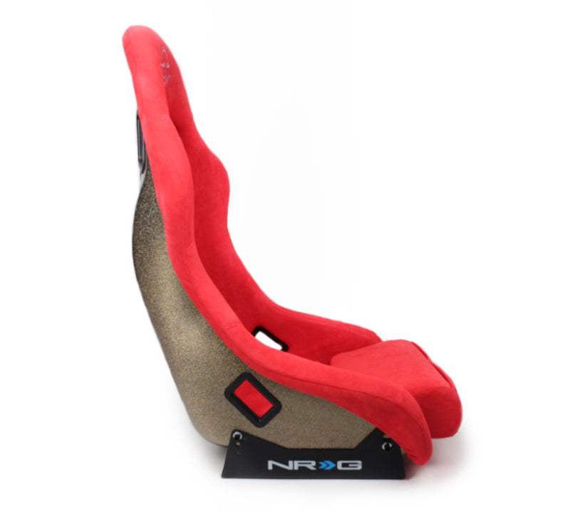 NRG FRP Bucket Seat ULTRA Edition - Medium (Red Alcantara/Pearlized Back) NRG Race Seats