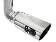 aFe Atlas Exhaust 4in DPF-Back Exhaust Aluminized Steel Polished Tip 11-14 ford Diesel Truck V8-6.7L aFe DPF Back