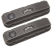 Edelbrock Valve Cover Classic Series Chevrolet 1965 and Later 396-502 V8 Black Edelbrock Valve Covers