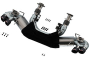 Borla 2020 Chevrolet Corvette C8 6.2L ATAK 3in Exhaust System Dual Round Angle Cut Carbon Fiber Tips Borla Catback