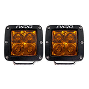 Rigid Industries D-Series Spot w/ Amber PRO Lens (Pair) Rigid Industries Light Bars & Cubes