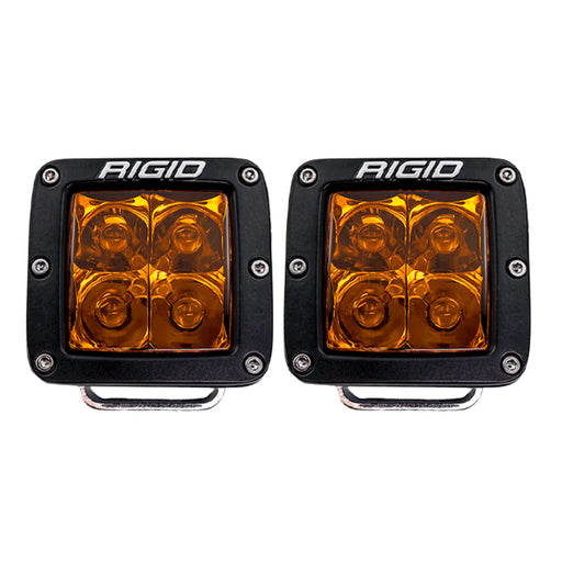 Rigid Industries D-Series Spot w/ Amber PRO Lens (Pair) Rigid Industries Light Bars & Cubes