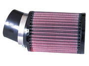 K&N Filter Universal Rubber Round Straight Filter 20 Deg Angled 2-7/16in Flange 3-3/4in OD 5in H K&N Engineering Air Filters - Universal Fit