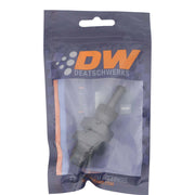 DeatschWerks 8AN Male Flare to Straight 3/8in Single Hose Barb - Anodized Matte Black DeatschWerks Fittings