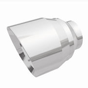 MagnaFlow Tip Stainless Double Wall Round Single Outlet Polished 4.5in DIA 2.5in Inlet 5.75in Length Magnaflow Tips