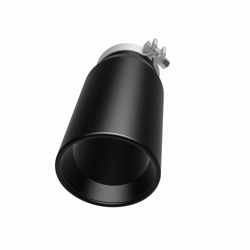 MagnaFlow Tip Stainless Black Coated Single Double Round Single Outlet 5in Dia 4in Inlet 13in L Magnaflow Catalytic Converter Universal