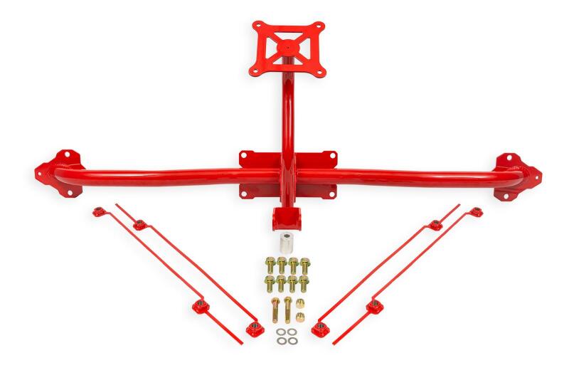 BMR 14-19 Chevrolet Corvette C7 Bolt-On Parachute Mount - Red
