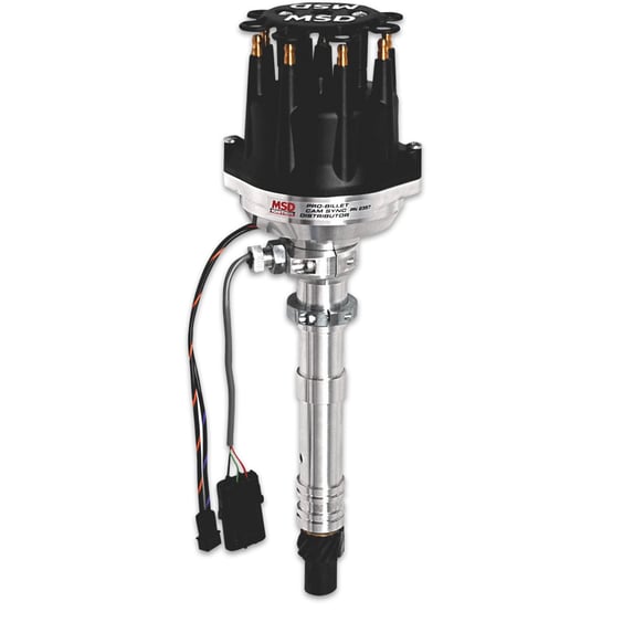 Chevy Cam Sync Distributor, Hall-Effect, Standard Cap 2357 MSD Autoparts